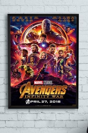 Avengers Infinity War Film Afişi Çerçeveli Tablo 4 (50x70cm) PSTRMNYC10120