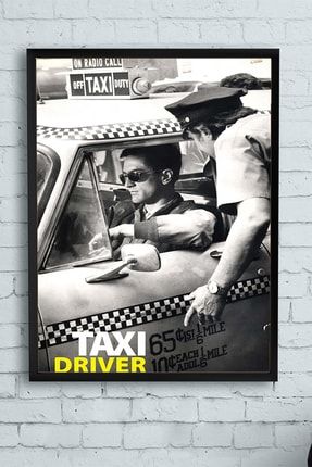 Taxi Driver-taksi Şoförü Film Afişi Çerçeveli Tablo (50x70cm) PSTRMNYC11698