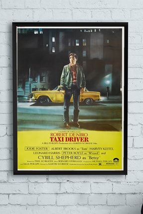 Taxi Driver-taksi Şoförü Film Afişi Çerçeveli Tablo 3 (50x70cm) PSTRMNYC11700