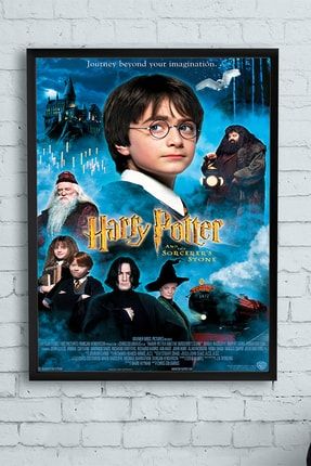 Harry Potter And Sorcerers Stone-harry Potter Ve Felsefe Taşı Film Afişi Çerçeveli Tablo (50x70cm) PSTRMNYC10596