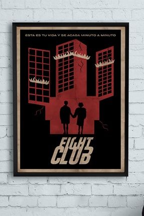 Fight Club-dövüş Kulübü Film Afişi Çerçeveli Tablo 5 (50x70cm) PSTRMNYC10615