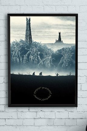 The Lord Of The Rings -yüzüklerin Efendisi Film Afişi Çerçeveli Tablo 3 (21x30cm) PSTRMNYC11730