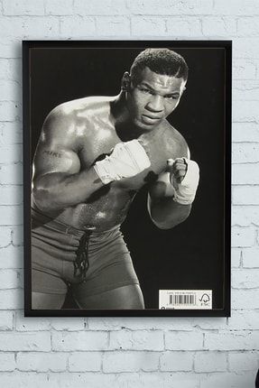 Mike Tyson Dövüş Çerçeveli Tablo 2 (50x70cm) PSTRMNYC11174
