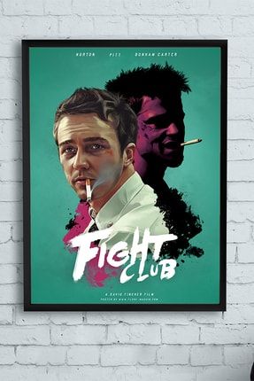 Fight Club-dövüş Kulübü Film Afişi Çerçeveli Tablo 20 (50x70cm) PSTRMNYC10610