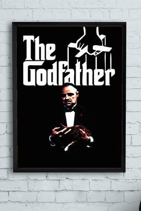 The Godfather-baba Film Afişi Çerçeveli Tablo 2 (50x70cm) PSTRMNYC11720
