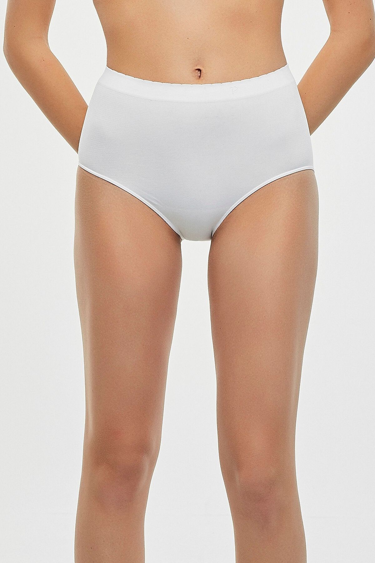 Penti Beyaz Nu Basic Yuksek Bel Slip Kulot Trendyol