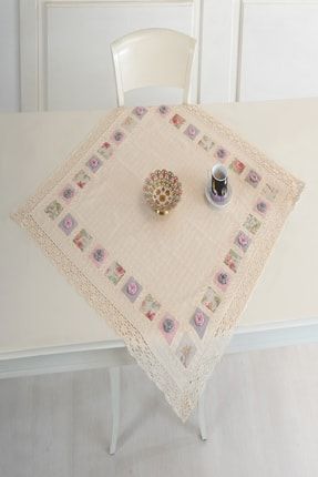 Odel Home Naturel Leydi G Antep Bordurlu Ve Yamali Islemeli Masa Ortusu Trendyol
