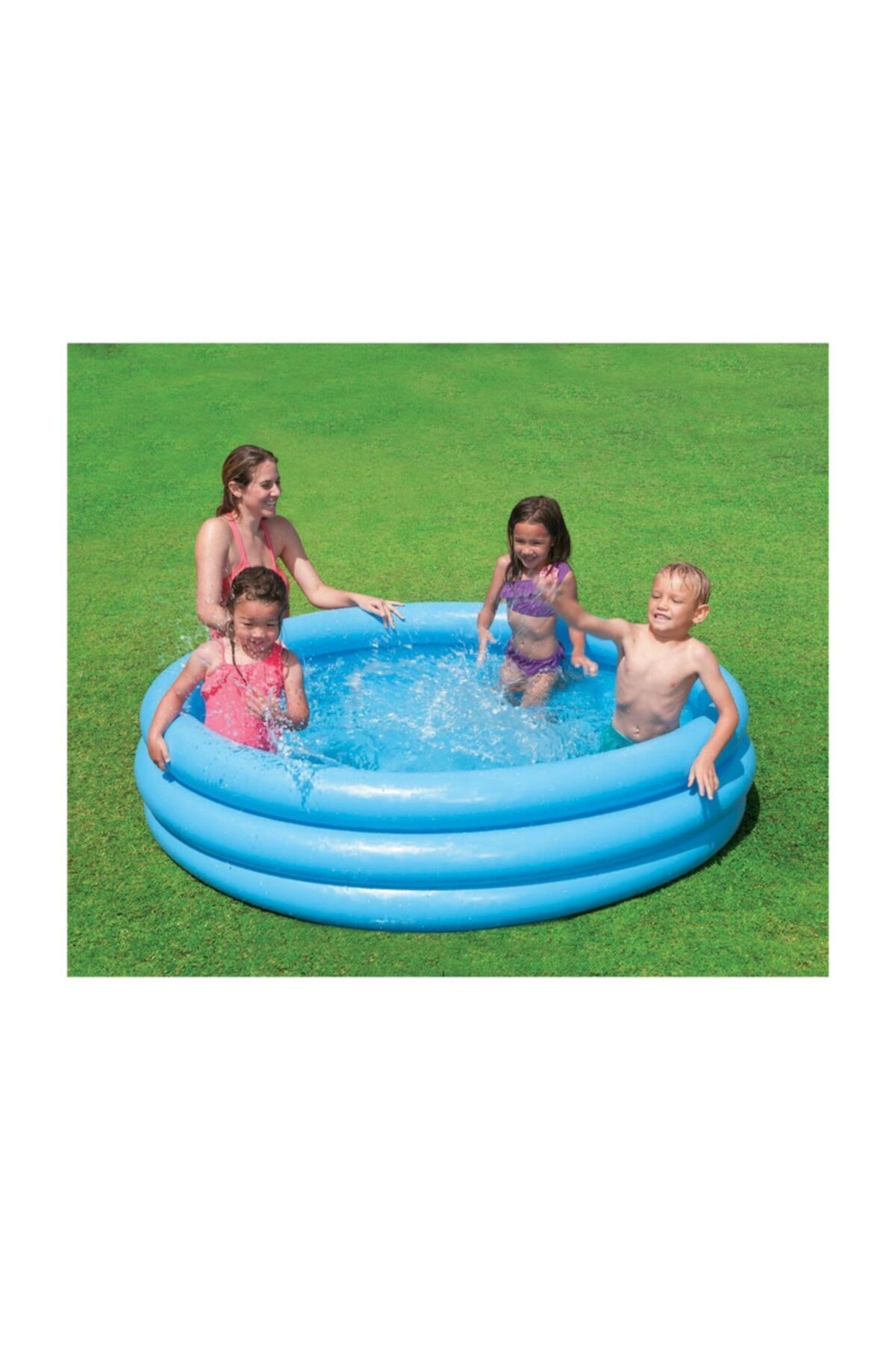 Intex Kaydıraklı Oyun Seti Mavi 168x38 cm Havuz + 6 cm 100'lü Oyun Havuz Topu + Pompa fotoğrafı 2 (önizleme)