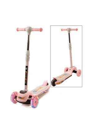 Triathlon T138 7 Renk Led Isikli Tekerlekli Scooter Kirmizi Ayarlanabilir Yukseklik Trendyol