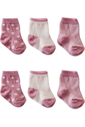 Yeni Doğan Kız Bebek 6'lı Soket Çorap 7.01.0505
