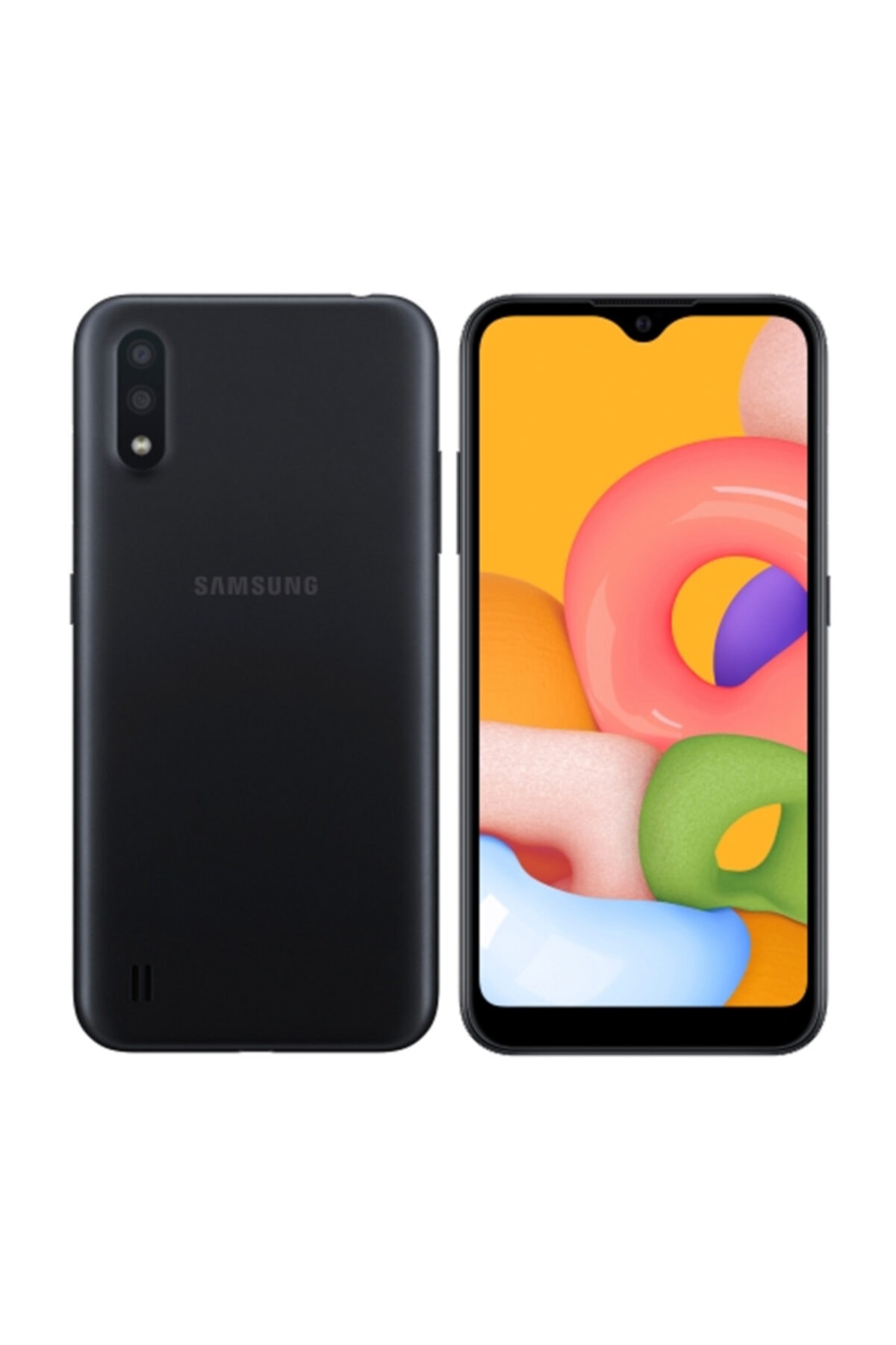 Galaxy A01 360 ° Full Body Ekran Koruyucu Kaplama Ön Arka Yan Darbe Emici Poliüretan Film