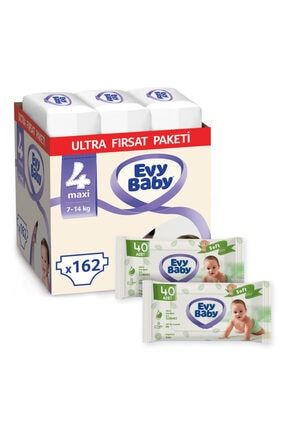 Evy Baby Bebek Bezi 6 Numara Xl 102 Adet Ve 2 Paket Islak Havlu Trendyol
