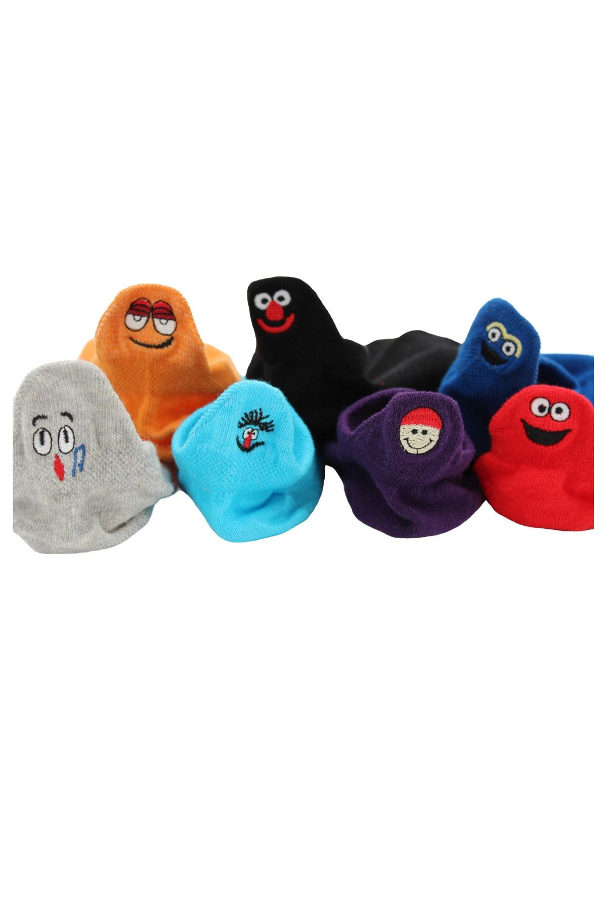 socksbox 7 Li Emoji Gökkuşağı Çorap Seti