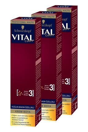 schwarzkopf vital colors krem sac boyasi 1 1 gece siyah x 3 adet fiyati yorumlari trendyol
