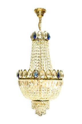 Ustun Avize Fabrikasi Klasik Model Kristal Tasli Sik Plafonyer Pirinc Avize 30 Cm Trendyol