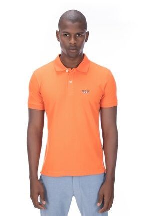 Erkek Oranj T-shirt-logs GLVSM11170331