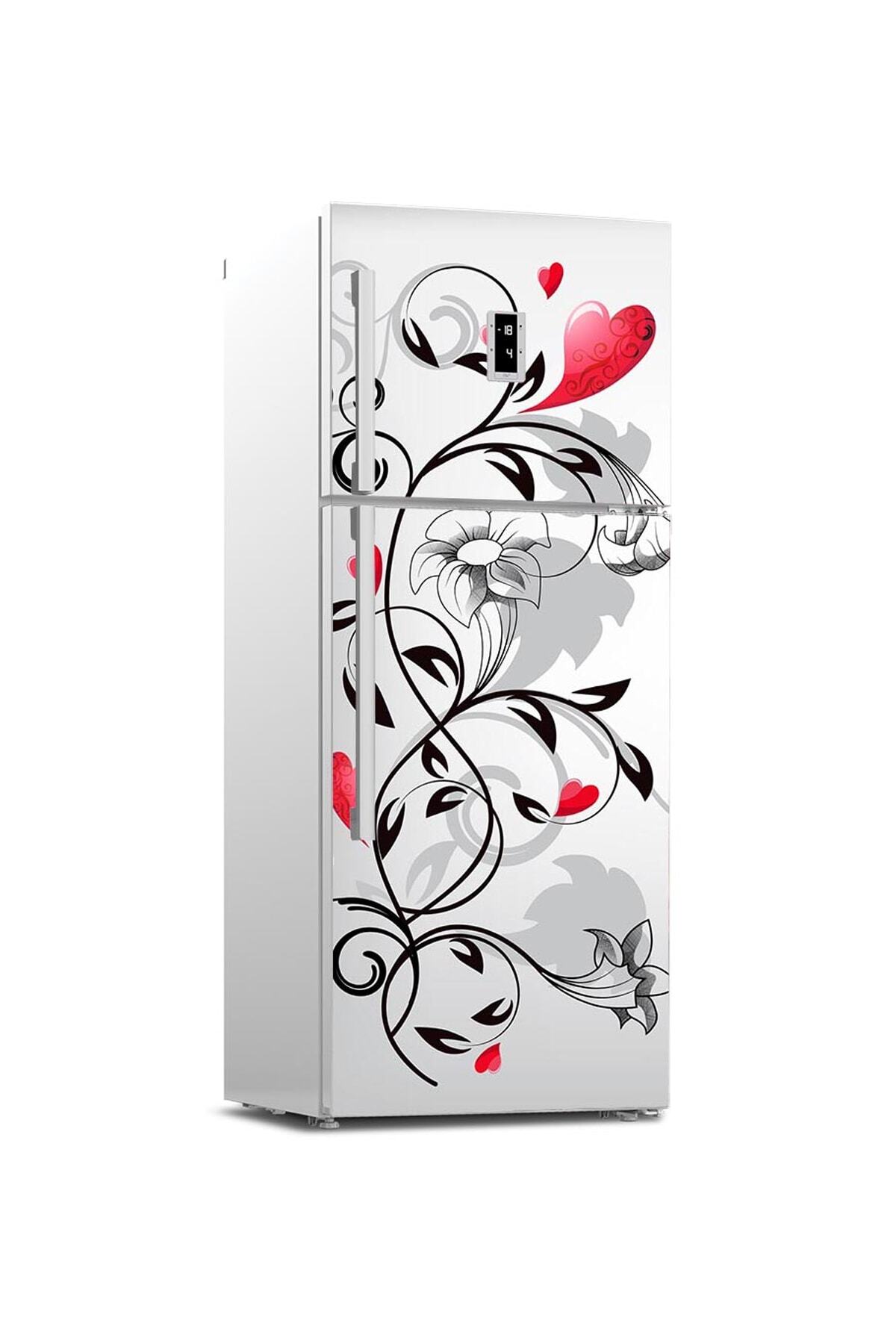 Tilki Dünyası-Refrigerator Door Covering Sticker 0144 1