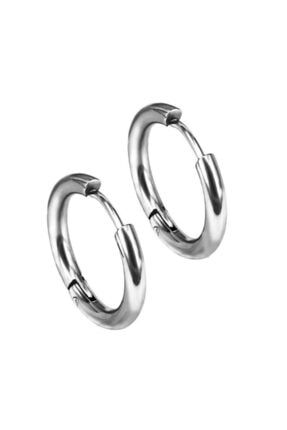 Solfera Ince Halka Kupe 21 Mm Celik Erkek Unisex Kupe Cift E578 Trendyol