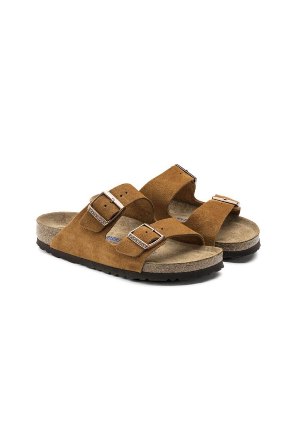 دمپایی بیرکن استاک زنانه چرم مصنوعی قهوه ای  راسته      Beachwear | Birkenstock 1009527 VN - تصویر 4