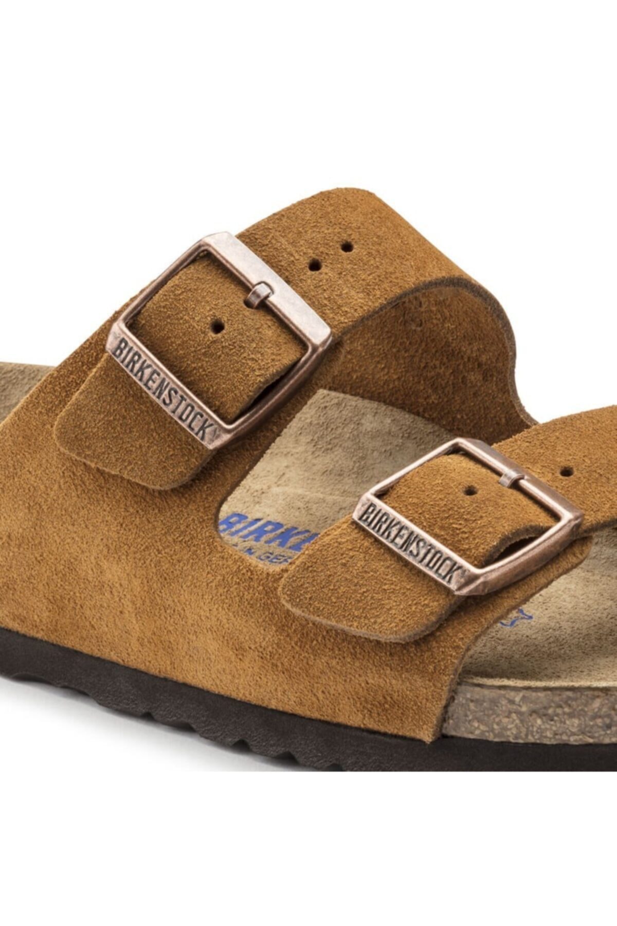 دمپایی بیرکن استاک زنانه چرم مصنوعی قهوه ای  راسته      Beachwear | Birkenstock 1009527 VN - تصویر 7