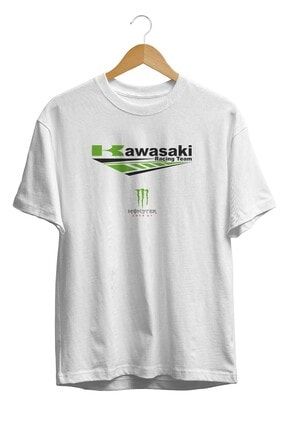 Kawasaki Racing Ve Monster Energy Motorsiket T-shirt BRL-TS-0087