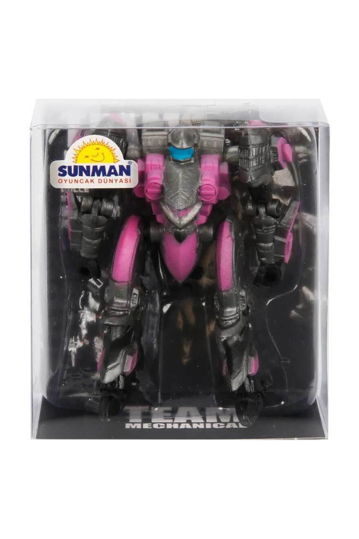 Sunman Mini Robot Figür 9 cm. - Pembe