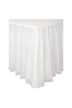 Parti Dolabi Beyaz Table Skirt Masa Etegi 74 X 4 26 Cm Dogum Gunu Parti Ucuz Trendyol