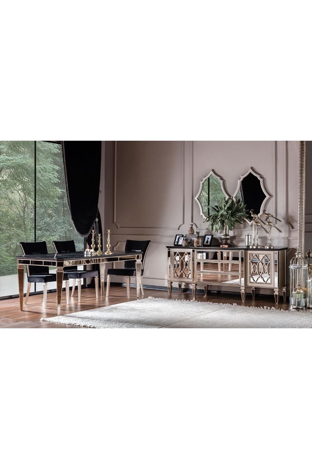 Evmoda Mobilya Class Art Deco Yemek Odasi Takimi Trendyol