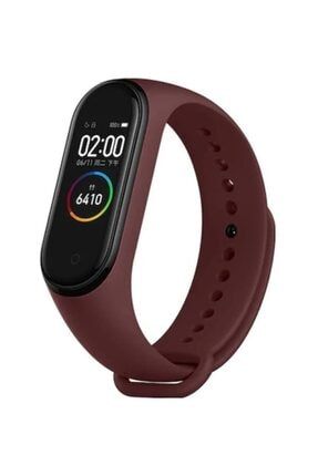 Xiaomi Mi Band 3 4 Akilli Bileklik Kordonu Bordo Trendyol