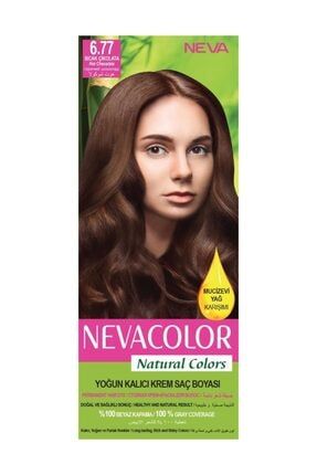 Nevacolor Natural Colors Kalıcı Saç Boya Seti 6.77 Sıcak Çikolata 8690057007569