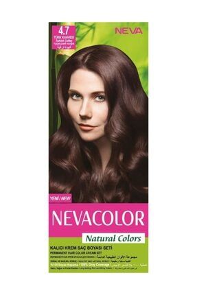 Natural Colors Kalıcı Saç Boya Seti 4.7 Türk Kahvesi 8690057006661
