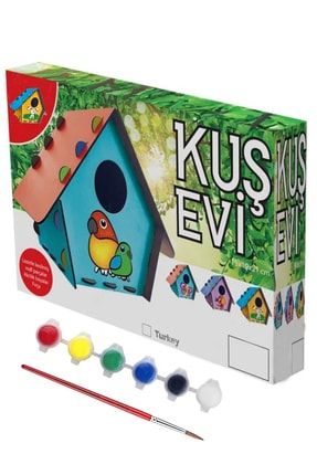 Bubu Kus Evi Ahsap Boyama Seti Trendyol