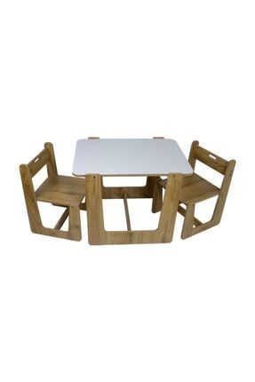 Keep Armor Cocuk Masasi Oyun Masa Sandalye Seti Dogal Ahsap Montessori Trendyol
