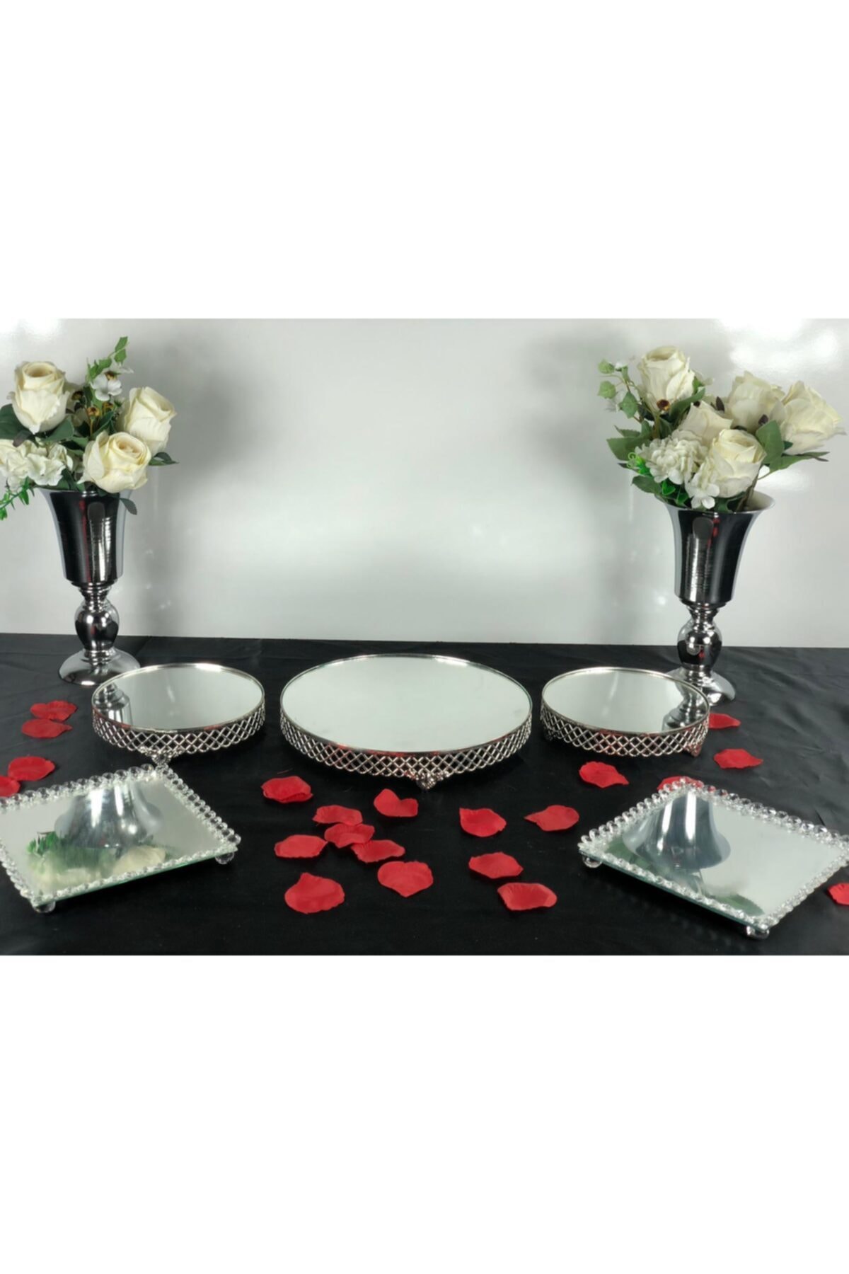 Moda Evim Soz Nisan Gumus Versace Sunum Masasi Seti Fiyati Yorumlari Trendyol