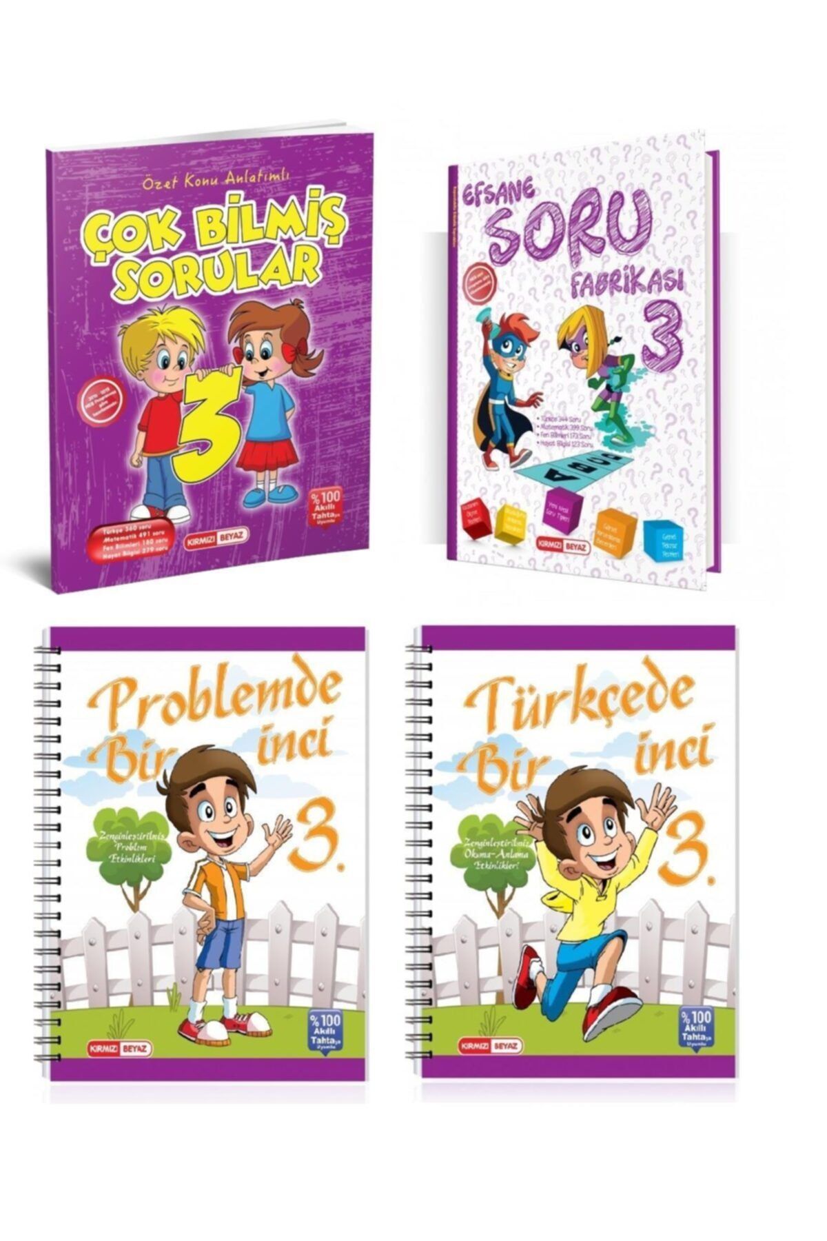 Kirmizi Beyaz 3 Sinif Calisma Defterim