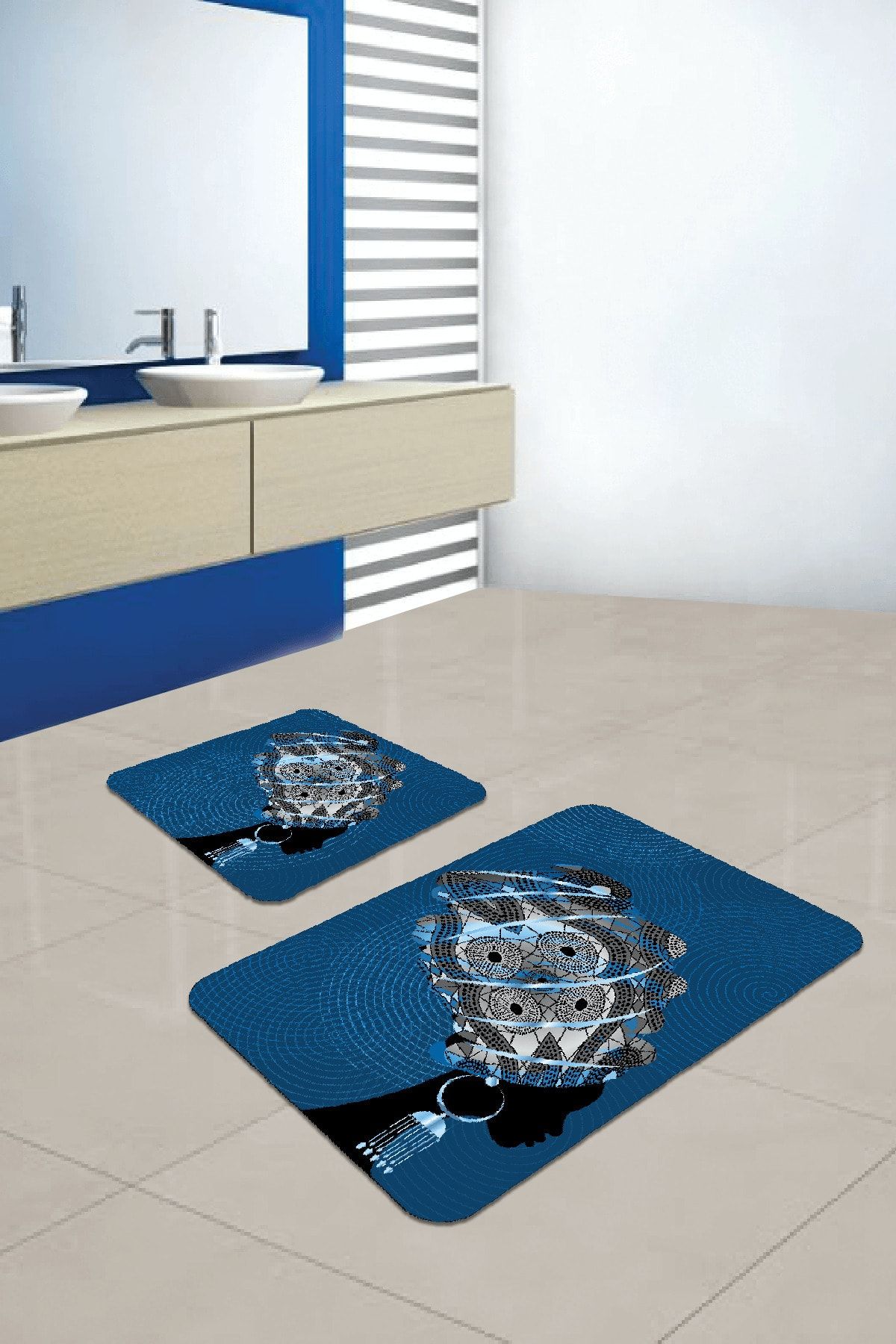 Grey bathroom rug sets hot sale