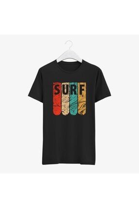 Surf Siyah Tişört VECTORTSH01602