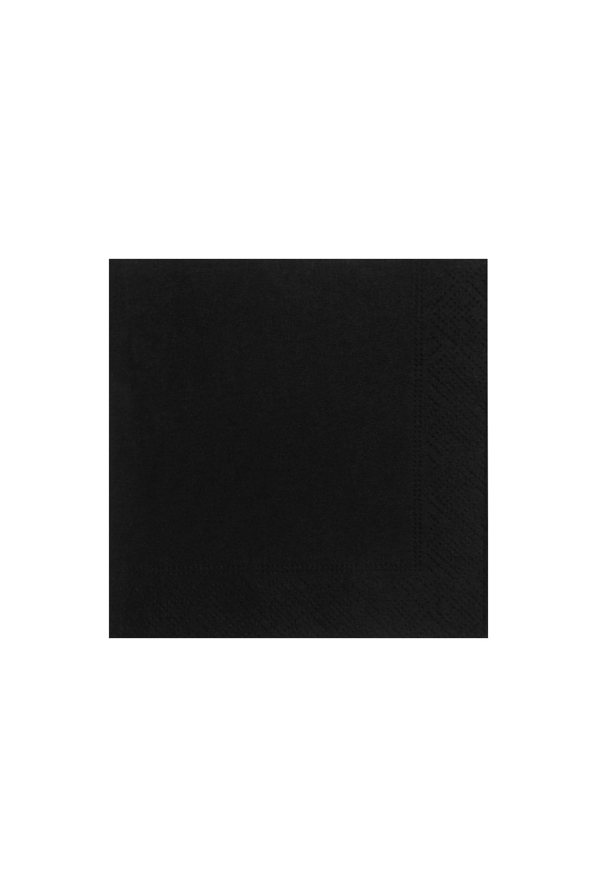 Story 24 X 24 cm 2 Katlı 100'lü Kenar Desenli Kare Siyah Renkli Kağıt Peçete
