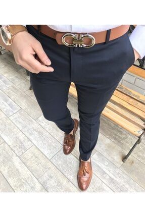 Terziademaltun Italyan Kesim Slim Fit Erkek Gri Kumas Pantolon T3813 Trendyol