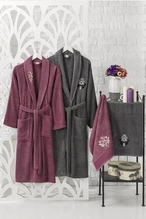 Viaden 100 Pamuk 4 Parca Bornoz Set Trendyol
