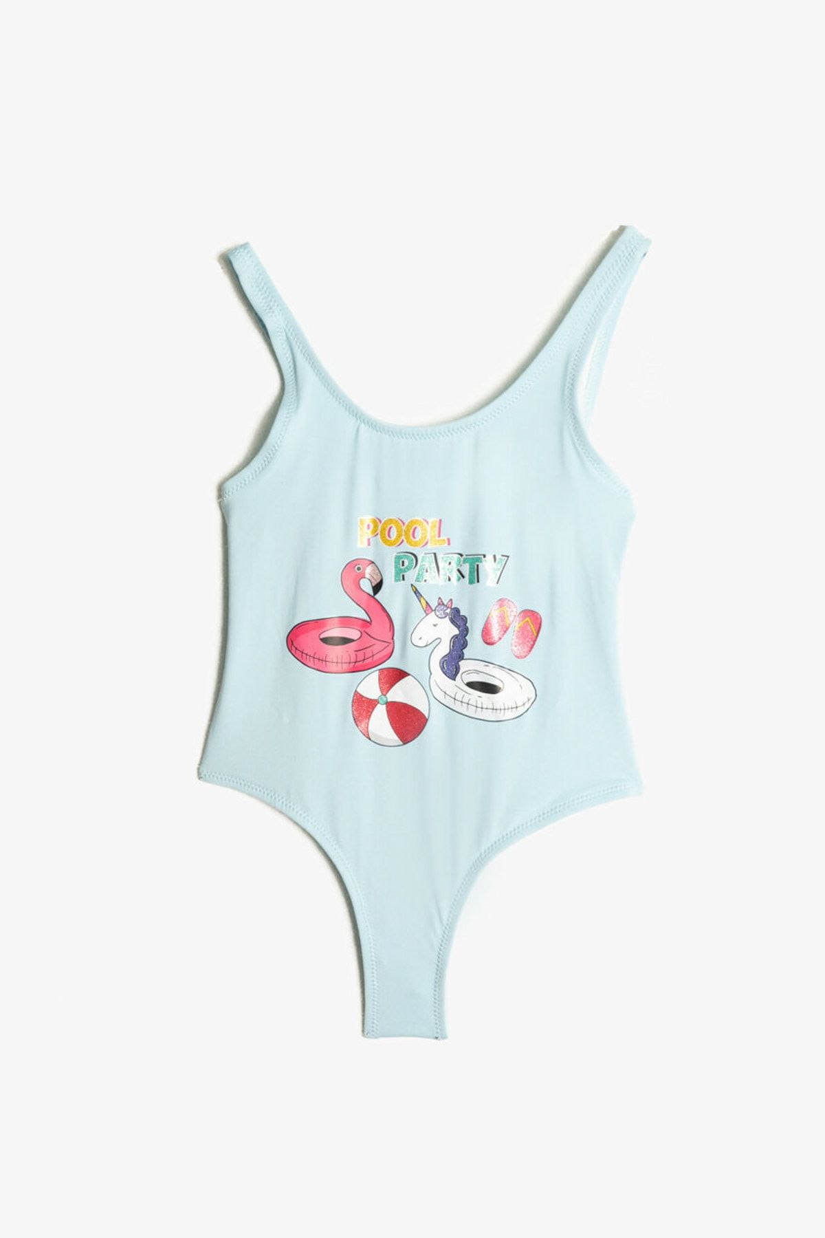 Koton Kids Badeanzug Blau Mit Slogan Fast ausverkauft