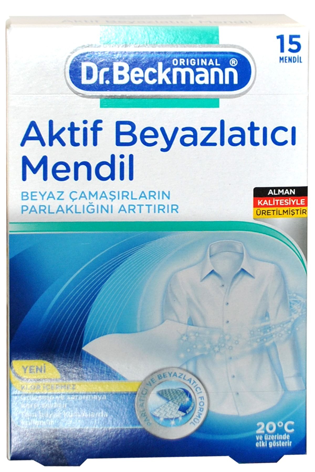 Dr.Beckmann Aktif Beyazlatıcı Mendil 15 Adet