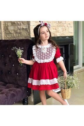 Parla Kids Red Country Elbise Kirmizi Trendyol