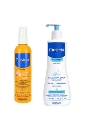 Mustela Gunes Ve Banyo Seti Sampuan 500 Ml Losyon 300 Ml Gunes Koruyucu Spf 50 100 Ml Ss20200612008 Trendyol