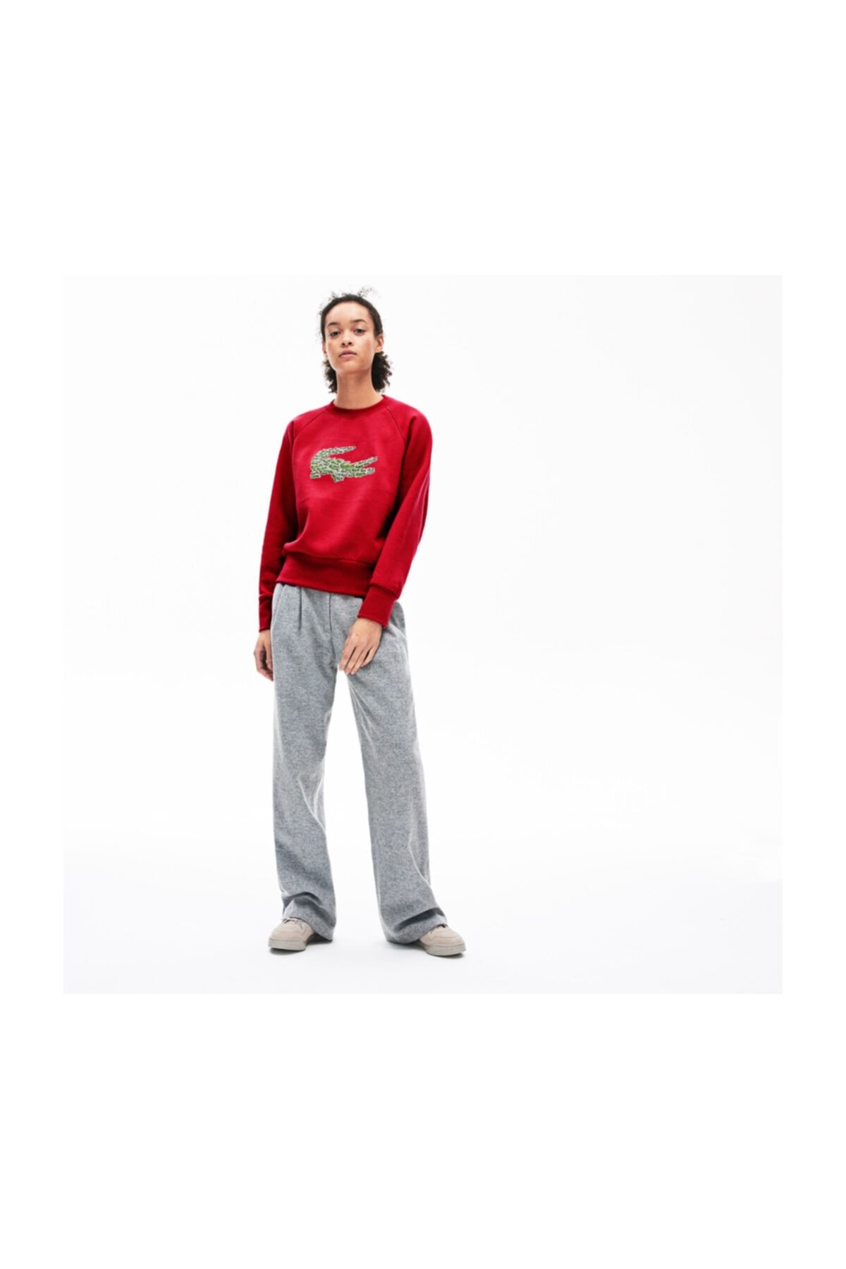 Lacoste Kadin Croco Magic Desenli Bisiklet Yaka Kirmizi Sweatshirt Fiyatlari Ozellikleri Ve Yorumlari En Ucuzu Akakce