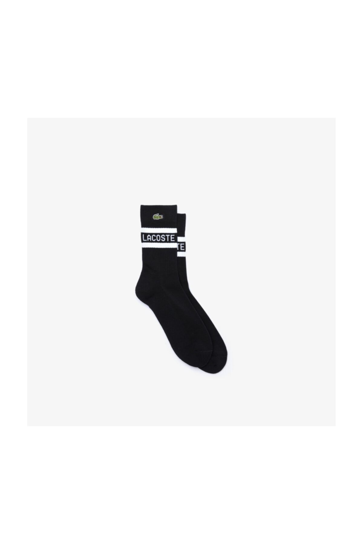 Lacoste Sport Unisex Desenli Siyah Çorap RA5401