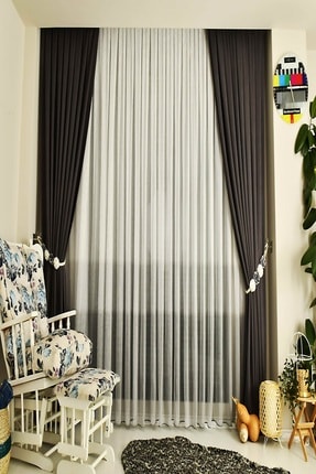 Tac Zumrut Yesili Polyester Fon Perde Trendyol