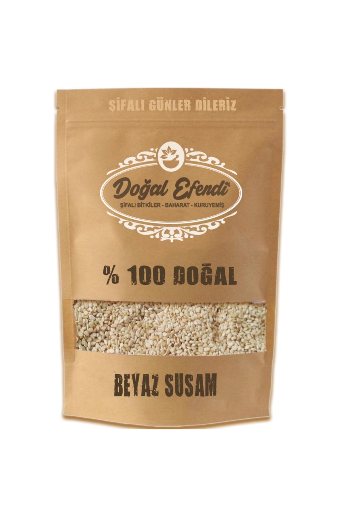 doğal efendi şifalı bitkiler baharat kuruyemiş Efendi Beyaz Susam 50 Gr.