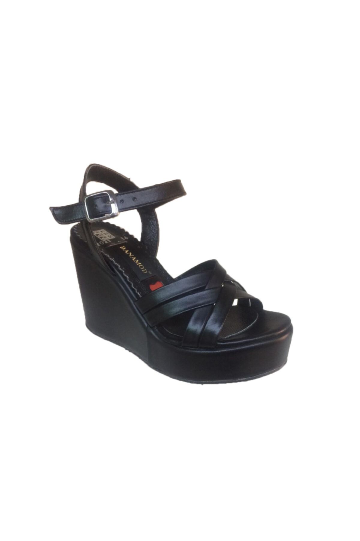 Elegan Wedge Shoes - Black - High heels (10 cm and above) - Trendyol