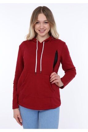 Myra By Luvmabelly Kadin Gri Yandan Fermuarli Lohusa Emzirme Hamile Sweatshirt Trendyol